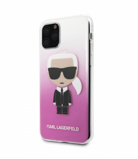Nakładka do iPhone 11 Pro KLHCN58TRDFKPI różowa hard case Gradient Iconic Karl TFO Karl Lagerfeld GSM096079