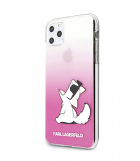 Nakładka do iPhone 11 Pro Max KLHCN65CFNRCPI różowa hard case Choupette Fun TFO Karl Lagerfeld GSM096093