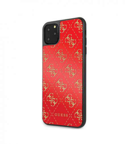 Nakładka do iPhone 11 Pro Max GUHCN654GGPRE czerwona hard case 4G Double Layer Glitter TFO Guess GSM097061
