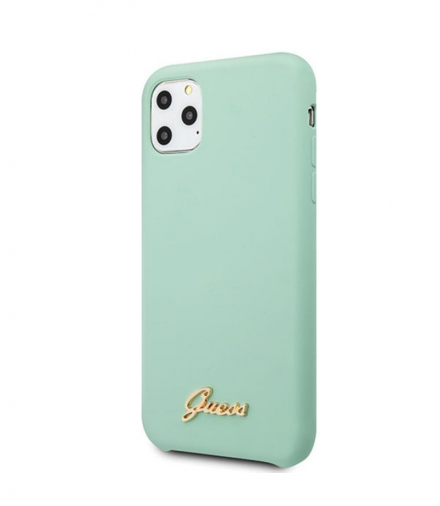 Nakładka do iPhone 11 Pro GUHCN58LSLMGG zielona hard case Vintage Gold Logo TFO Guess GSM099771