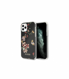Nakładka do iPhone 11 Pro GUHCN58IMLFL04 czarny hard case Flower Collection TFO Guess GSM102709