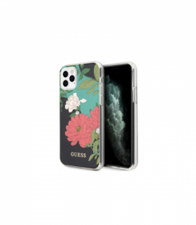 Nakładka do iPhone 11 Pro Max GUHCN65IMLFL01 czarny hard case Flower Collection TFO Guess GSM102714