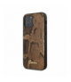 Nakładka do iPhone 12 / 12 Pro 6,1" GUHCP12MPUSNSMLBR brązowe hard case Script Python Collection TFO Guess GSM104842
