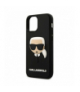 Nakładka do iPhone 12 Mini 5,4" KLHCP12SKH3DBK czarna hard case 3D Rubber Karl`s Head TFO Karl Lagerfeld GSM106006