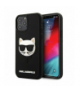 Nakładka do iPhone 12 / 12 Pro 6,1" KLHCP12MCH3DBK czarna hard case 3D Rubber Choupette TFO Karl Lagerfeld GSM106008