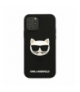 Nakładka do iPhone 12 / 12 Pro 6,1" KLHCP12MCH3DBK czarna hard case 3D Rubber Choupette TFO Karl Lagerfeld GSM106008