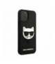 Nakładka do iPhone 12 / 12 Pro 6,1" KLHCP12MCH3DBK czarna hard case 3D Rubber Choupette TFO Karl Lagerfeld GSM106008