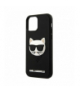Nakładka do iPhone 12 / 12 Pro 6,1" KLHCP12MCH3DBK czarna hard case 3D Rubber Choupette TFO Karl Lagerfeld GSM106008