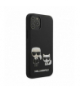 Nakładka do iPhone 12 Pro Max 6,7" KLHCP12LPCUSKCBK czarna hard case Iconic Karl & Choupette TFO Karl Lagerfeld GSM106046