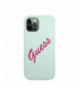 Nakładka do iPhone 12 Pro Max 6,7" GUHCP12LLSVSBF niebiesko-fuksja hard case Silicone Vintage TFO Guess GSM109219