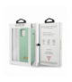 Nakładka do iPhone 12 / 12 Pro 6,1" GUHCP12MLSLMGGN zielona hard case Silicone Metal Logo Script TFO Guess GSM109244