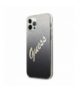 Nakładka do iPhone 12 / 12 Pro 6,1" GUHCP12MPCUGLSBK czarna hard case Glitter Gradient Script TFO Guess GSM109255