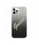 Nakładka do iPhone 12 / 12 Pro 6,1" GUHCP12MPCUGLSBK czarna hard case Glitter Gradient Script TFO Guess GSM109255