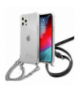 Nakładka do iPhone 12 / 12 Pro 6,1" GUHCP12MKC4GSSI przeźroczysta hard case 4G Silver Chain TFO Guess GSM111202