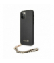 Nakładka do iPhone 12 / 12 Pro 6,1" GUHCP12MSASGBK czarna hard case Saffiano Chain TFO Guess GSM111302