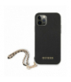Nakładka do iPhone 12 / 12 Pro 6,1" GUHCP12MSASGBK czarna hard case Saffiano Chain TFO Guess GSM111302