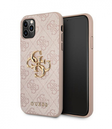 Nakładka do iPhone 11 Pro Max GUHCN654GMGPI różowa hard case 4G Big Metal Logo TFO Guess GSM111607