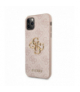 Nakładka do iPhone 11 Pro Max GUHCN654GMGPI różowa hard case 4G Big Metal Logo TFO Guess GSM111607