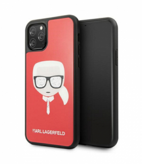 Nakładka do iPhone 11 Pro KLHCN58DLHRE czerwona hard case Glitter Karl`s Head TFO Karl Lagerfeld GSM111740