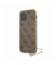 Nakładka do iPhone 13 Pro Max 6,7" GUHCP13XGF4GBR brązowa hard case 4G Charms Collection TFO Guess BRA011112