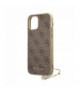 Nakładka do iPhone 13 Pro Max 6,7" GUHCP13XGF4GBR brązowa hard case 4G Charms Collection TFO Guess BRA011112