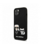 Nakładka do iPhone 13 Mini 5,4" KLHCP13SSSKCK hard case czarna Silicone Karl & Choupette TFO Karl Lagerfeld BRA011158