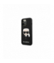 Nakładka do iPhone 13 Pro Max 6,7" KLHCP13XSLKHBK czarna hard case Silicone Karl`s Head TFO Karl Lagerfeld BRA011169