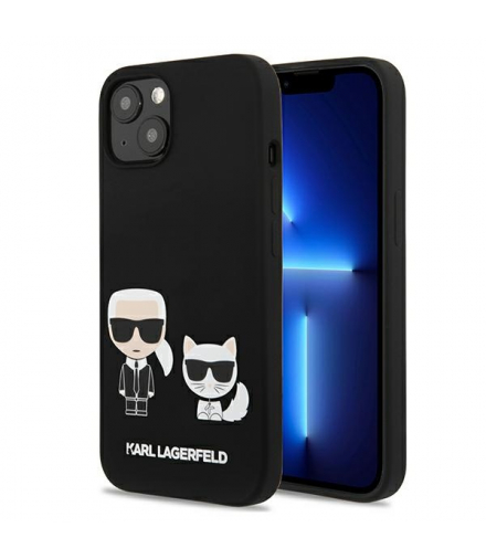 Nakładka do iPhone 13 Pro Max 6,7" KLHCP13XSSKCK hard case czarna Silicone Karl & Choupette TFO Karl Lagerfeld BRA011172