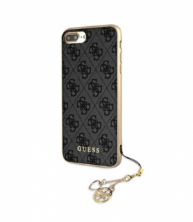 Nakładka do iPhone X / iPhone XS GUHCPXGF4GGR szare hard case 4G Charms TFO Guess GSM045510