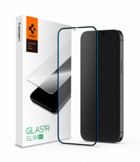 Szkło hartowane Glass FC iPhone 12/ iPhone 12 Pro black TFO Spigen BRA010442