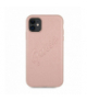 Nakładka do iPhone 12 / 12 Pro 6,1" GUHCP12MRSAVSRG różowe hard case Saffiano Vintage Script TFO Guess GSM109261