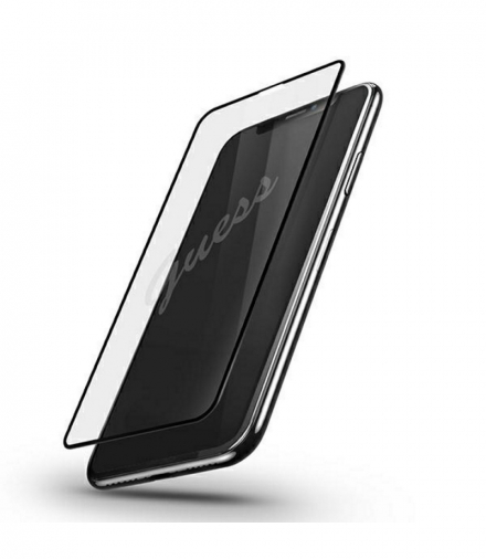 Szkło hartowane do iPhone 12 Pro Max 6,7" GUSPP12LSLTR Vintage Magic Logo TFO Guess GSM109276