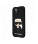 Nakładka do iPhone 11 Pro Max KLHCN65SLKHBK czarna hard case Silicone Karl's Head TFO Karl Lagerfeld GSM109309