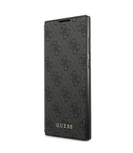 Etui do Samsung Galaxy S22 Ultra GUBKS22LG4GFGR szare book 4G Metal Gold Logo TFO Guess GSM115359