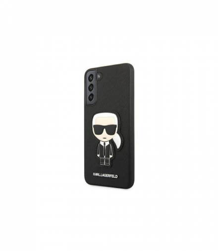 Nakładka do Samsung Galaxy S22 Plus KLHCS22MSLKHBK czarna hard case Silicone Karl's Head TFO Karl Lagerfeld GSM115400