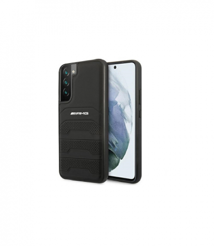 Nakładka do Samsung Galaxy S22 S901 AMHCS22SGSEBK czarna hardcase Leather Debossed Lines TFO AMG BRA100013