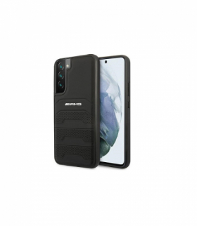Nakładka do Samsung Galaxy S22 Ultra S908 AMHCS22LGSEBK czarna hardcase Leather Debossed Lines TFO AMG BRA100015