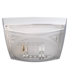 Plafoniera 01993 SQUARE MODERN SILVER