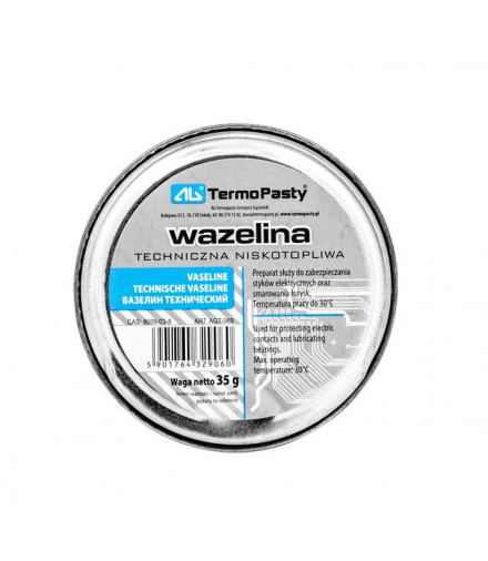 Wazelina techniczna niskotopliwa 35g do styków elektrycznych, smarowania łożysk LAMEX LXCH032