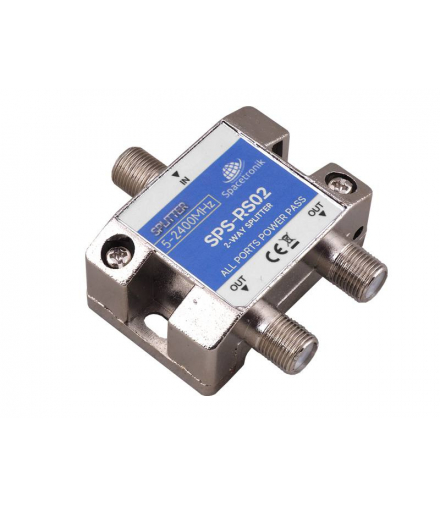Rozgałęźnik splitter 1/2 5-2400 MHz Spacetronik SPS-R02. LAMEX LXDM023