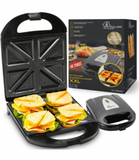 Extralink Smart Life Sandwich-Maker XXL SJ-33 Opiekacz do kanapek XXL 1400W, Opiekacz na 4 tosty EXTRALINK EX.36662