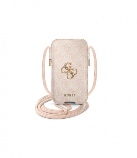 Guess torebka na telefon 6,7 GUPHL4GMGPI różowa 4G Big Metal Logo TFO GSM118081