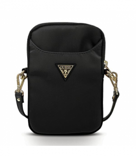 Guess Torebka 8 19x12x3 GUPBNTMLBK czarna Nylon Triangle Logo TFO GSM104989