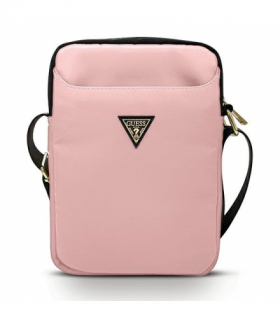 Guess Torba 10 27x20x5 GUTB10NTMLLP różowa Nylon Triangle Logo TFO GSM104986