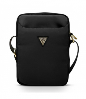 Guess Torba 10 26x20x5 GUTB10NTMLBK czarna Nylon Triangle Logo TFO GSM104984