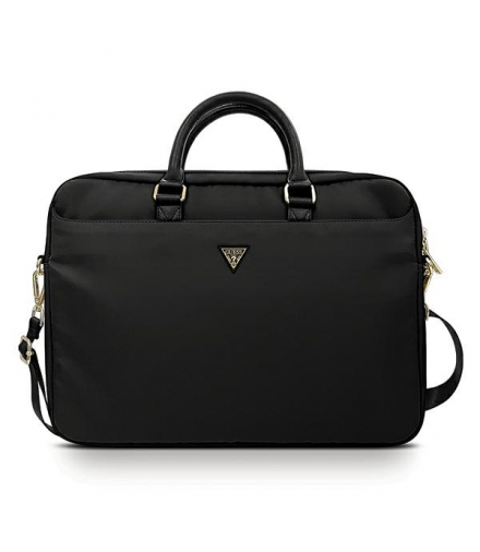 Guess torba do laptopa 16 42x31x5cm GUCB15NTMLBK czarna Nylon Triangle Logo TFO GSM104981