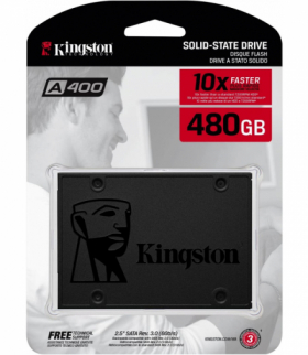Kingston Dysk SSD A400 (480GB | SATA III | 2,5) SATA 3.0 (6Gb/s) zgodny z SATA 2.0 (3Gb/s), 500MB/s 450MB/s TFO AKKSGDYSKIN00003