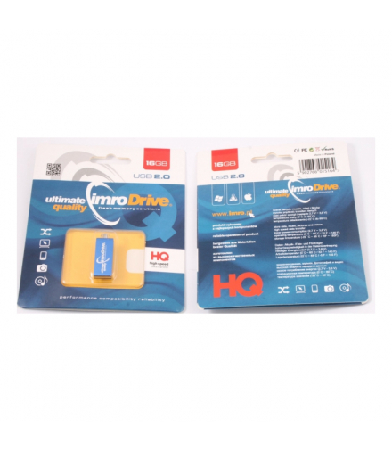 Imro pendrive 16GB USB 2.0 Edge niebieski TFO KOM000485