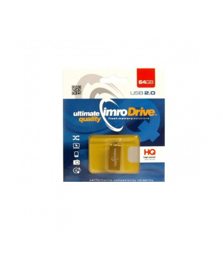 Imro pendrive 64GB USB 2.0 Edge złoty TFO KOM000749