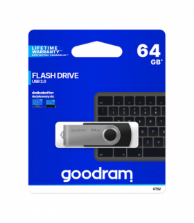 Goodram pendrive 64GB USB 2.0 Twister czarny TFO AKKPNGDRL064G101